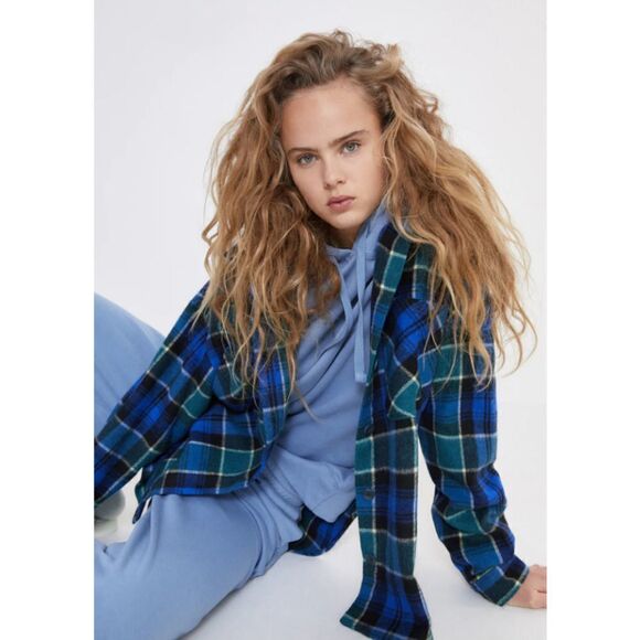 ZARA PLAID OVERSHIRT JACKET SHACKET NEW - Picture 4 of 9